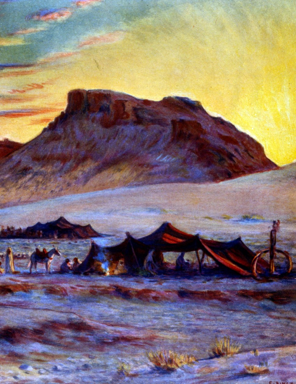 Gruppo di nomadi arabi nel deserto 2